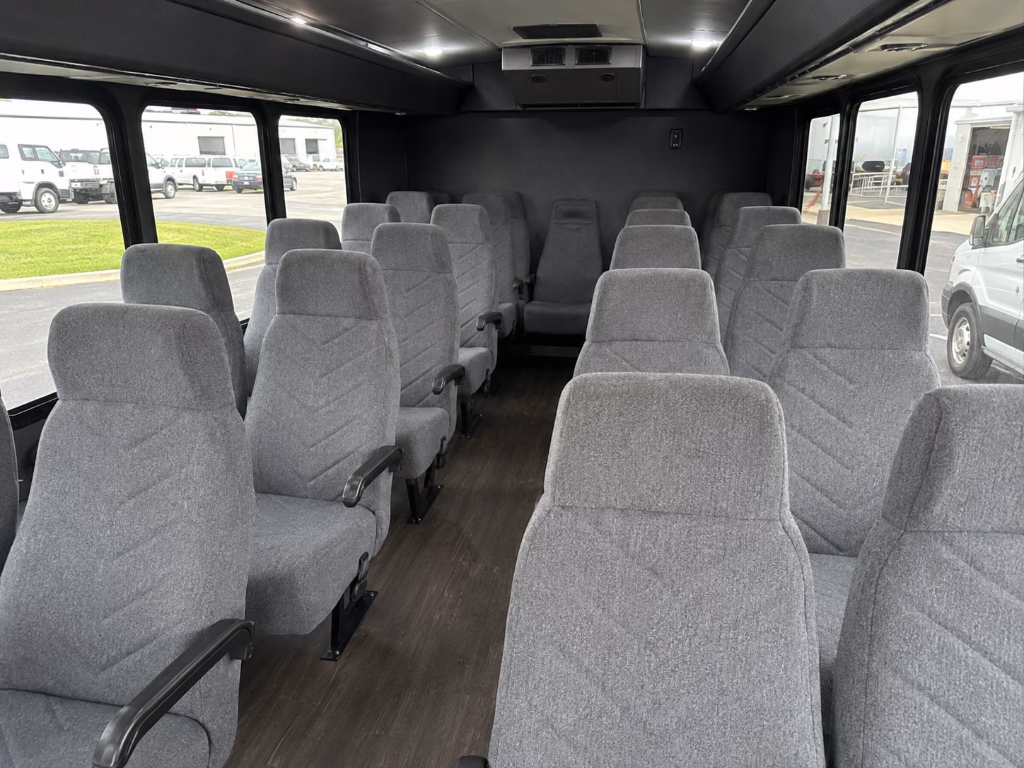 white plains 15 passenger minibus inside