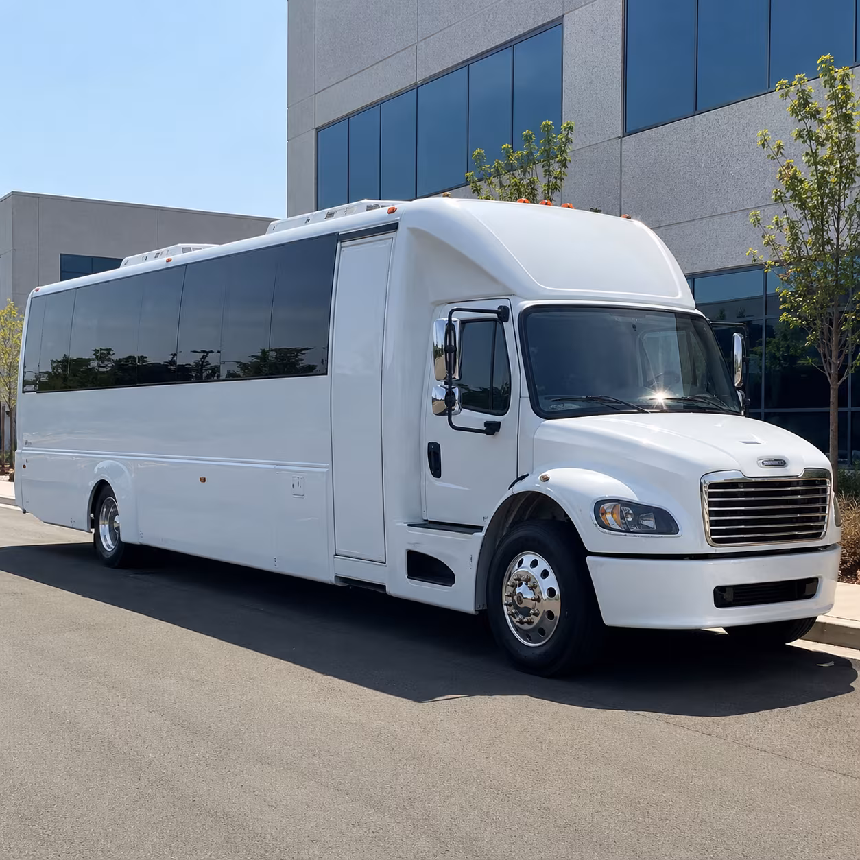 white plains 25 passenger party bus