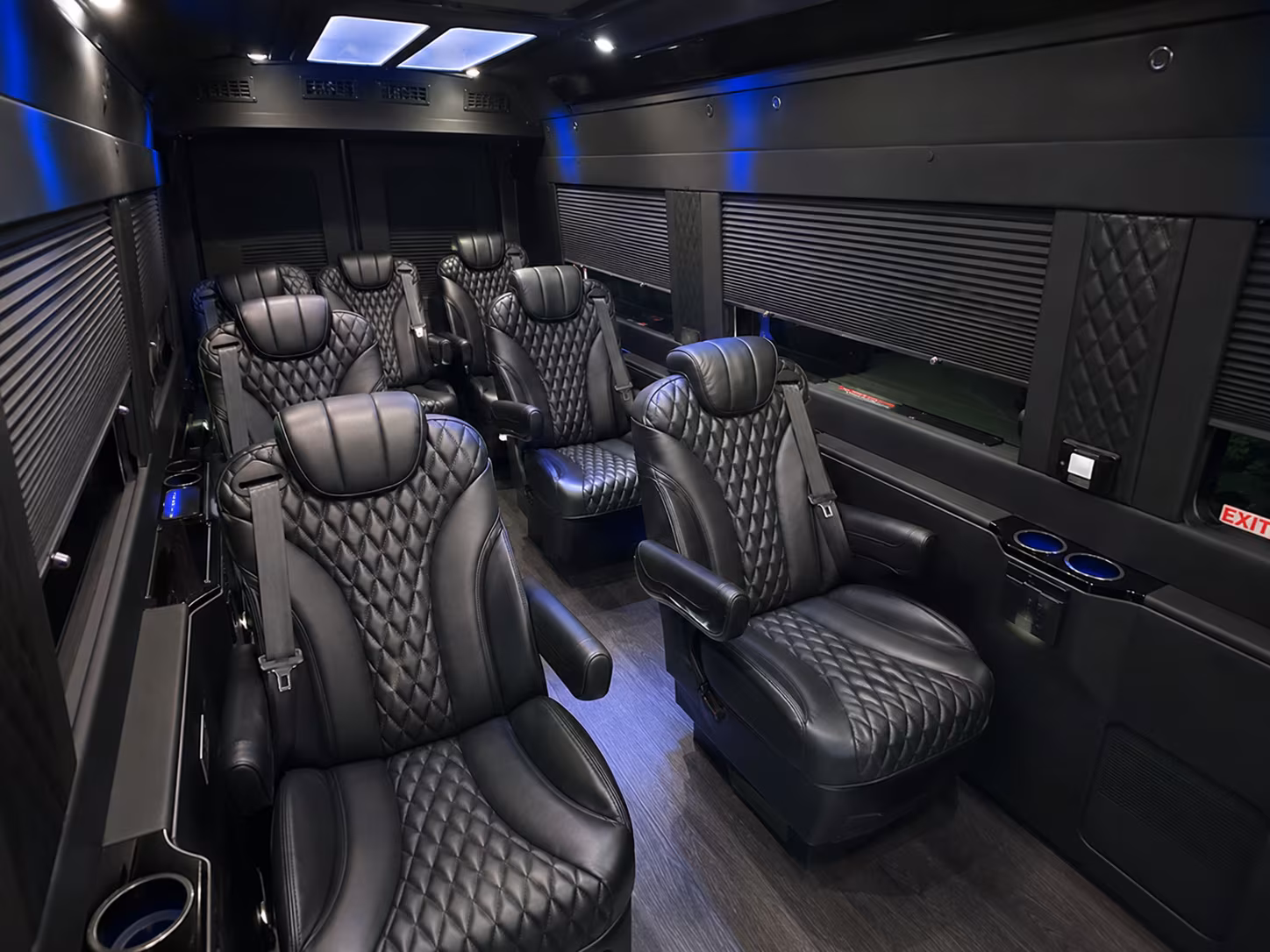 white plains sprinter van with driver interior