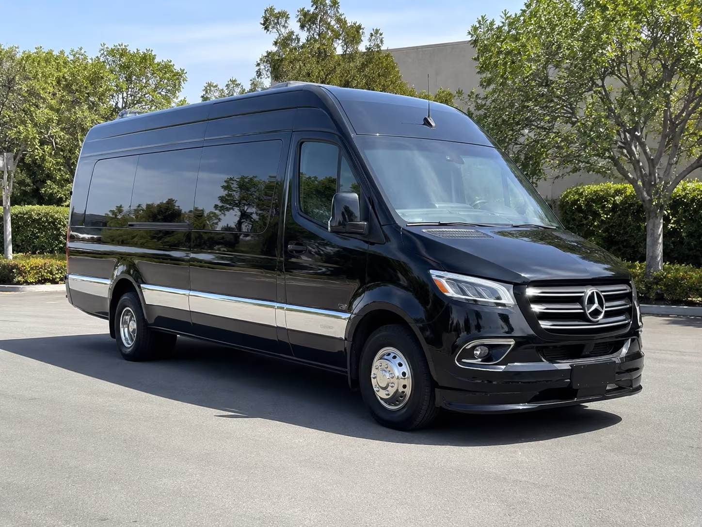 white plains sprinter van with driver