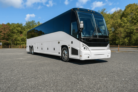 White Plains Coach Bus Service 56 Passenger Charter Bus